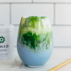 Bleu Curacao Matcha Latte
