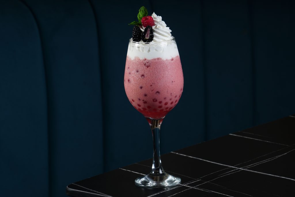 Bubble Shake:(fruit rouge, pèche , passion fruit , Blueberry )